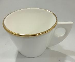 Gmundner Keramik-Tasse/Kaffee dreieckig